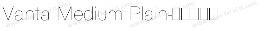 Vanta Medium Plain字体转换